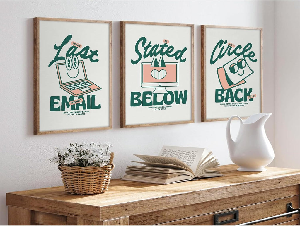 Set of 3 Unframed 12x16 Inch Canvas Wall Art Prints T292014