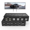 4 Port HDMI KVM Switch 4K@60Hz 4 in 2 Out W9595