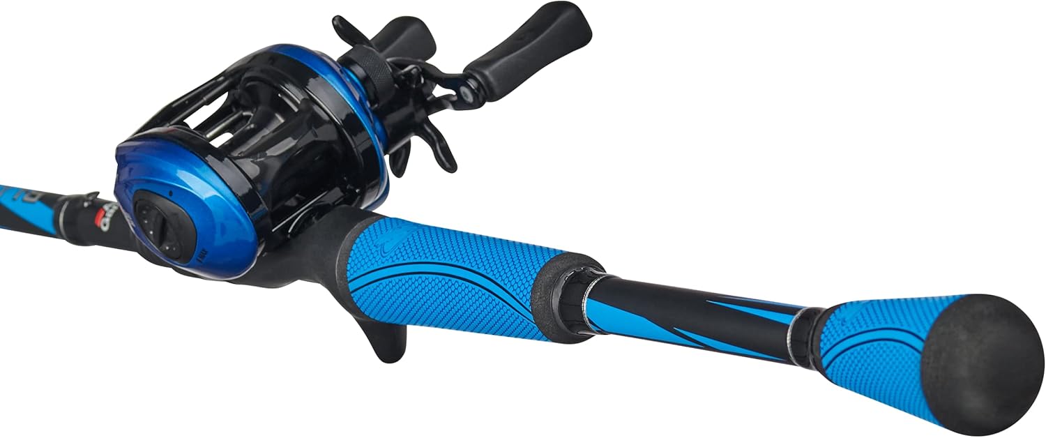 Low Profile Baitcast Reel and Fishing Rod Combo, 7' Q461990