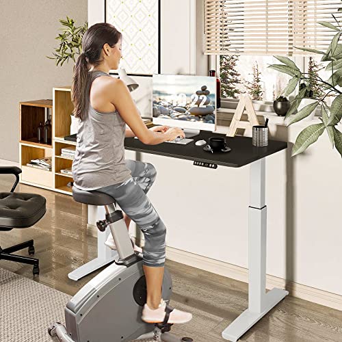 55" x 28" Height Adjustable Electric Standing Desk with Solid One-Piece Desktop L483461