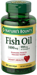 Fish Oil with Omega-3 Coated Softgels; 1400 mg; 39 Count R1054