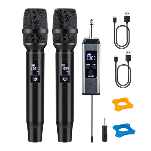 Wireless Bluetooth Karaoke Microphone with Rechargeable Receiver B463277