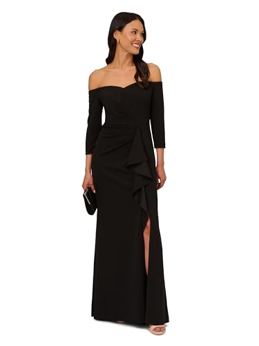 Off Shoulder Crepe Gown E800