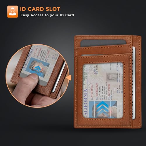 RFID Blocking Slim Minimalist Front Pocket Wallet A482