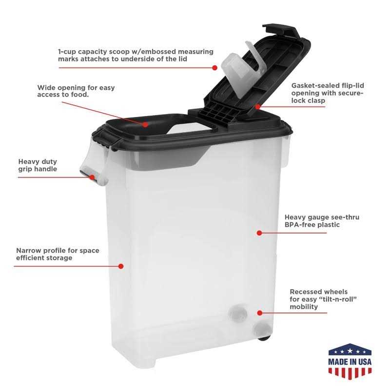 50 QT Airtight Pet Food Storage Container N881841