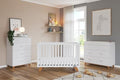 4-Piece Nursery Set with Crib, Dresser, Changing Table Topper, Chest, Nightstand V8418