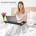 Adjustable Laptop Bed Tray Table with Foldable Legs A158688
