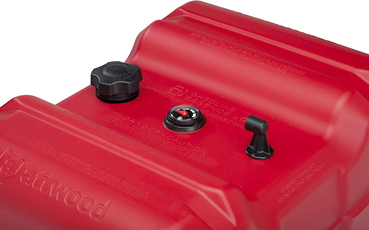 12 Gallon Low-Profile Portable Fuel Tank with Gauge N163703