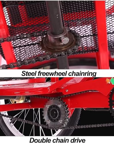 Folding Adult Tricycle with Back Seat, 3 Wheels G600513