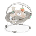 Baby Bouncer Seat with Light Up Toy Bar and Bunny Tummy Time Pillow Mat W31394