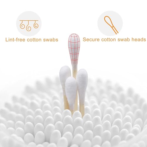 1000 Count Cotton Swabs with Bamboo Sticks P65664