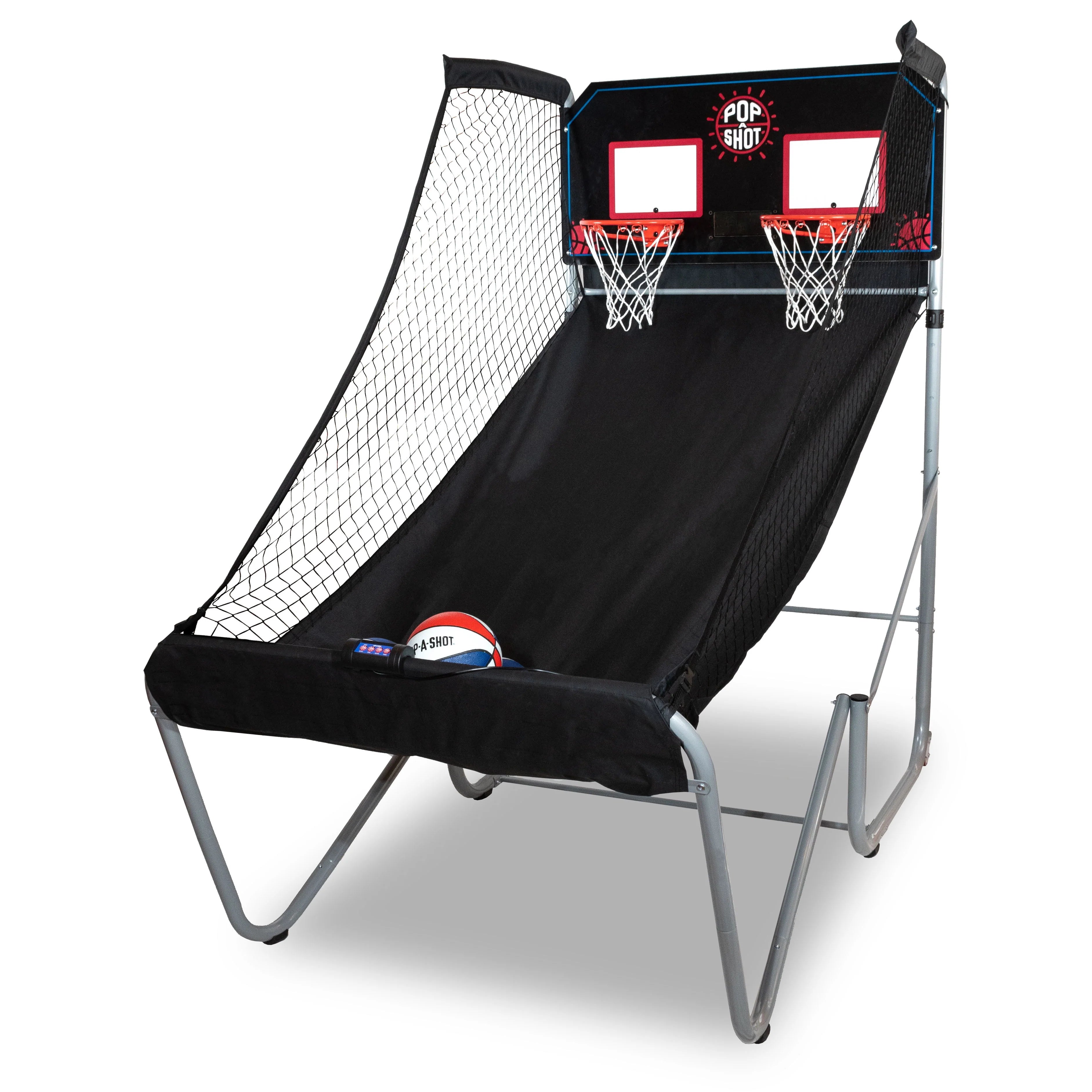 Black Foldable Basketball Arcade Game with 7 Basketballs H471