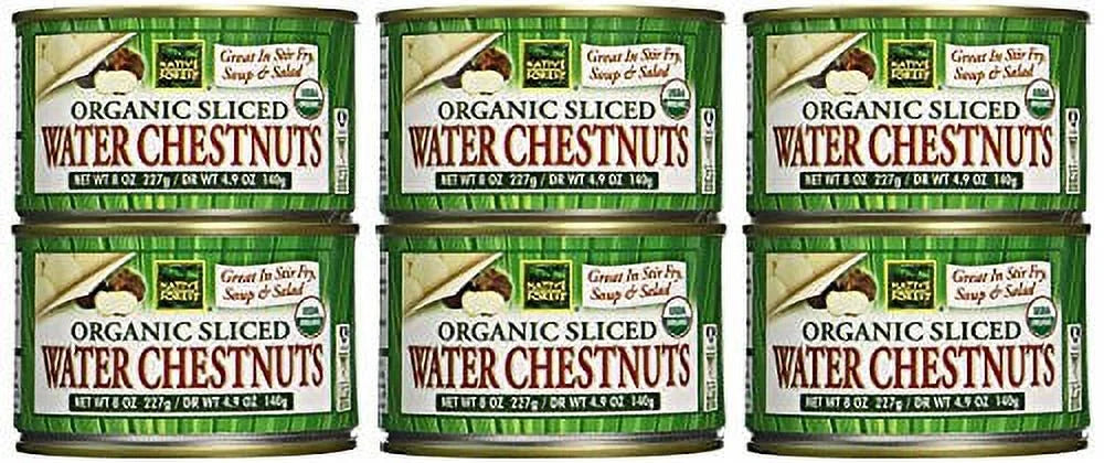 Organic Sliced Water Chestnuts - 6 x 8 oz Y679