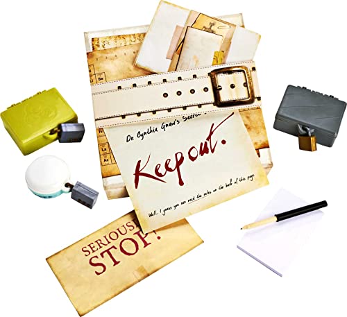 Escape Room in a Box The Werewolf Experiment, Room Escape Group Game with 19 2D and 3D Puzzles V658