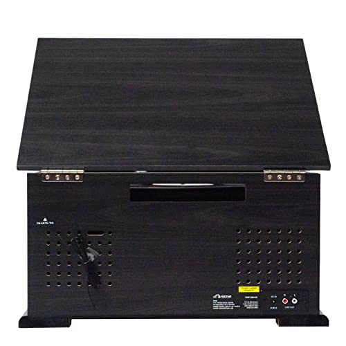 7-in-1 Turntable Music Center with 3-Speed Record Player, Graphite K904