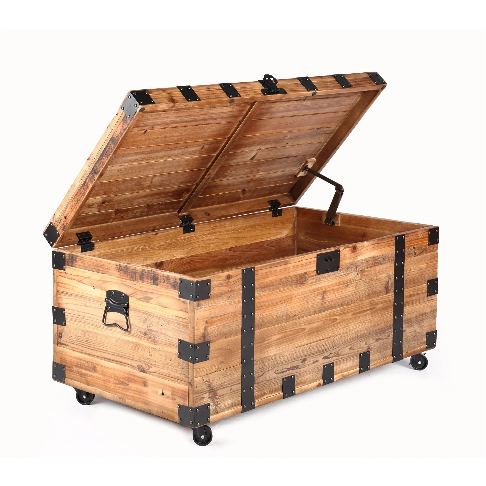 Large Capacity Storage Coffee Table with Four Wheel U204079