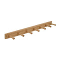 7-Hook Bamboo Wall-Mounted Hat Organizer & Coat Hanger W180
