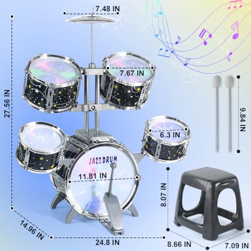Upgraded Jazz Drum Set for Toddlers R257398