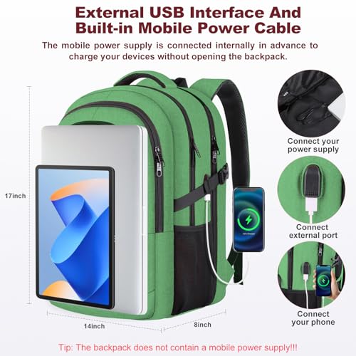 17.3 inch Anti Theft Waterproof Laptop Backpack, Blue I7288