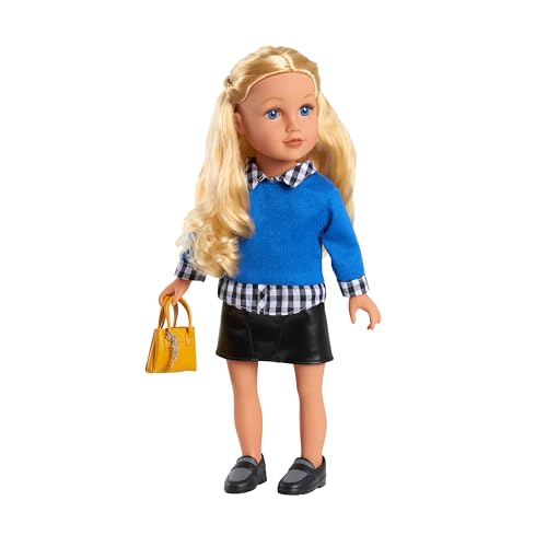 18-Inch Hand Painted Doll with Blonde Hair and Blue Eyes C75096