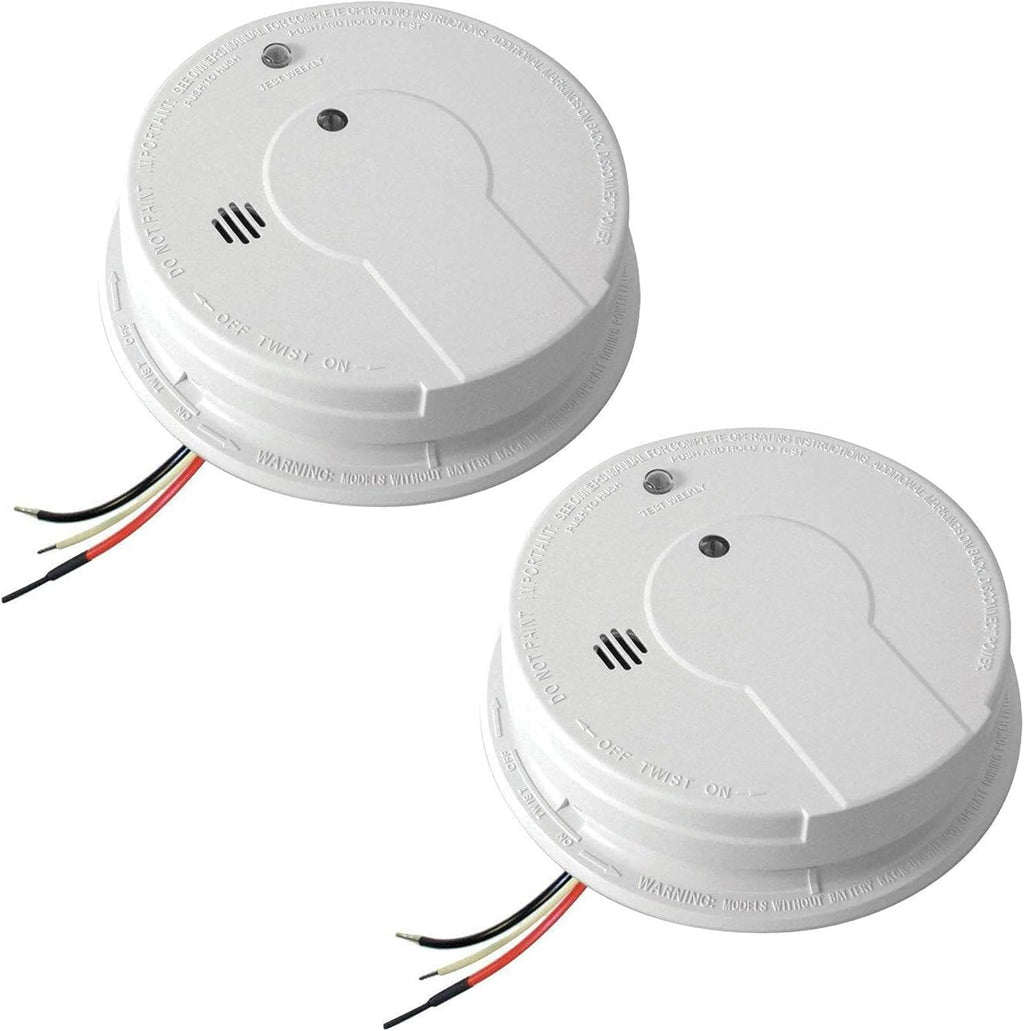 2-Pack Fire Extinguisher and Smoke Detector Bundle with 1-A:10-B:C Dry Chemical Extinguisher B40655