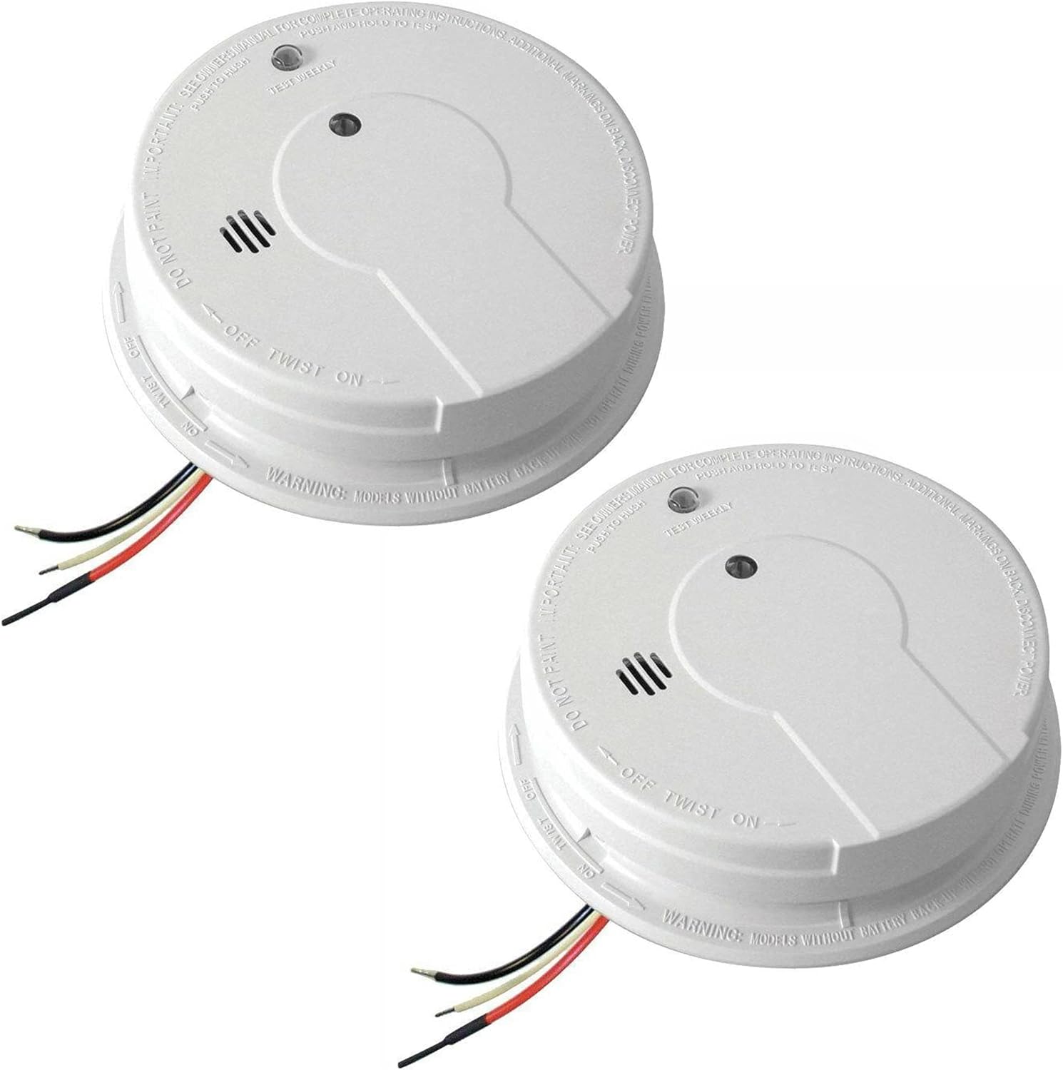 2-Pack Fire Extinguisher and Smoke Detector Bundle with 1-A:10-B:C Dry Chemical Extinguisher B40655
