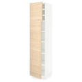 White High Cabinet with shelves and 2 Doors W3107
