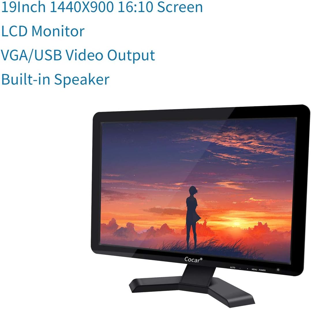 19 inch LCD Touchscreen Monitor 1440x900 VGA USB L6076