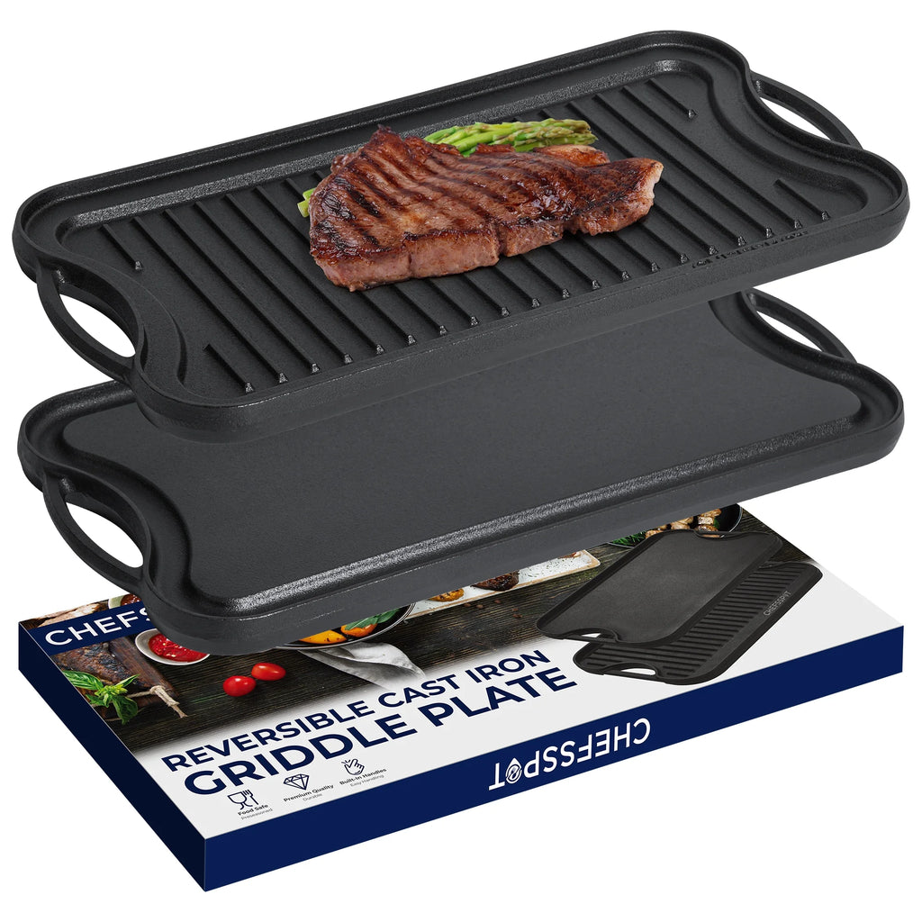 Preseasoned Cast Iron Reversible Griddle Plate Pan A451099