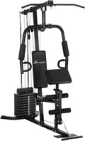 Multifunction Workout Station with 100Lbs Weight Stack Y8215