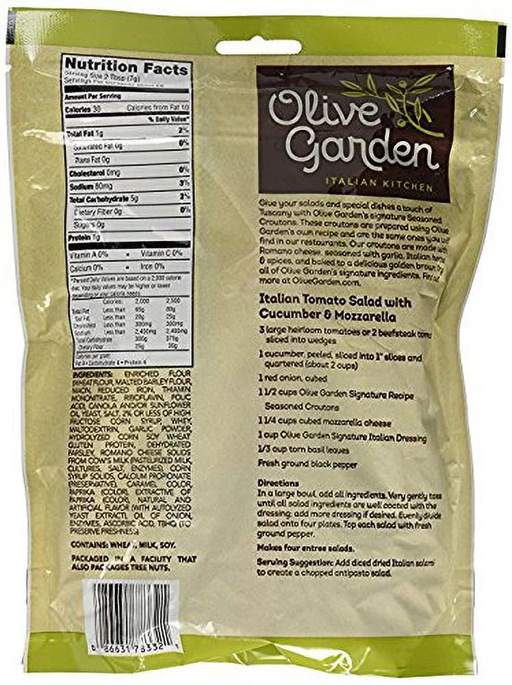 Seasoned Croutons, Garlic and Romano, 5 Ounce Bag (Pack of 3) Q817529