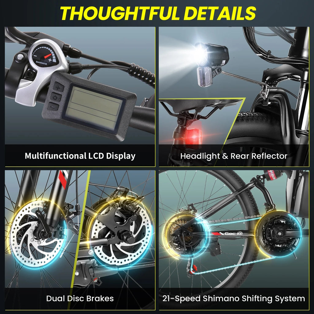 500W 26" 48V Full Suspension Folding Electric Bicycle Z600