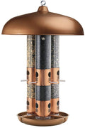 Copper Triple Tube Bird Feeder V346531