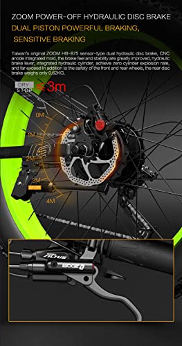 Foldable 26" x 4.0 Fat Tire Electric Bicycle with 1500w Motor and 48V 12.8Ah Removable Battery B638