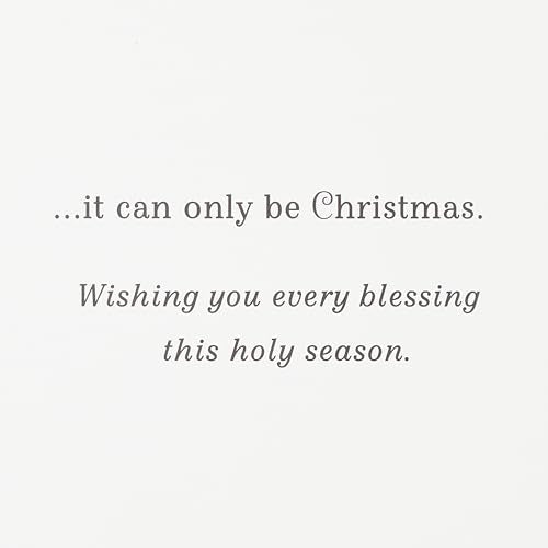 40 Cards and 40 Envelopes Boxed Religious Christmas Cards with Gold Foil Star N170866