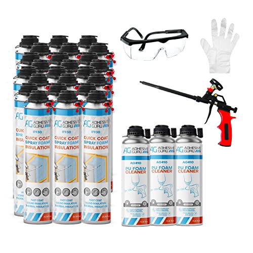 6 x 32.80 oz Polyurethane Spray Foam Insulation Kit B1971