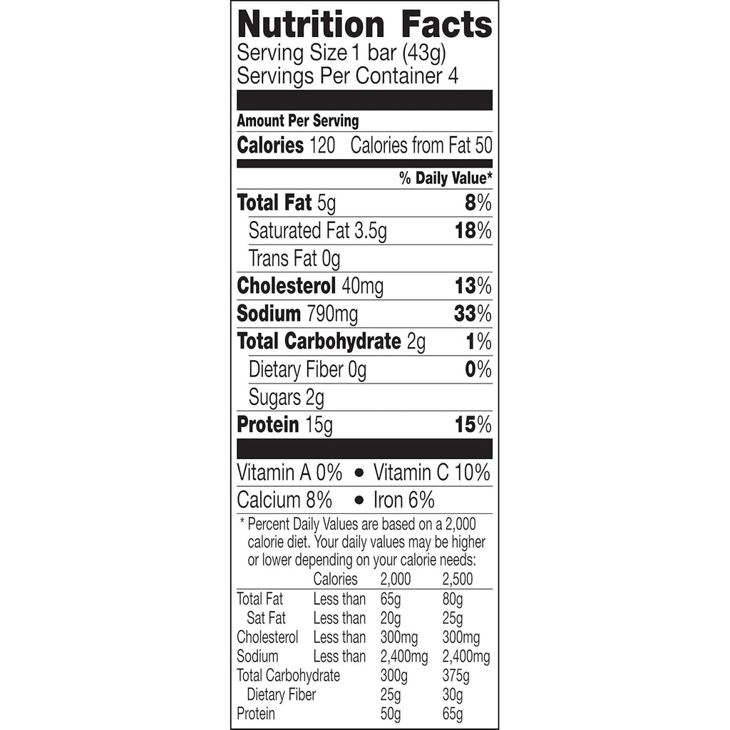 Venison Sea Salt & Pepper Bars, 4ct Box 1.5oz Bars K947827