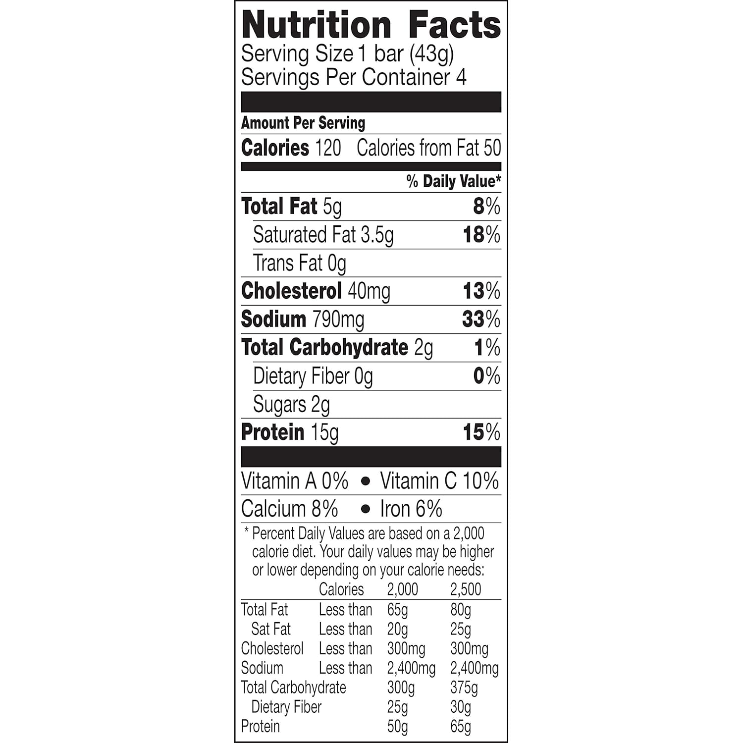 Venison Sea Salt & Pepper Bars, 4ct Box 1.5oz Bars K947827