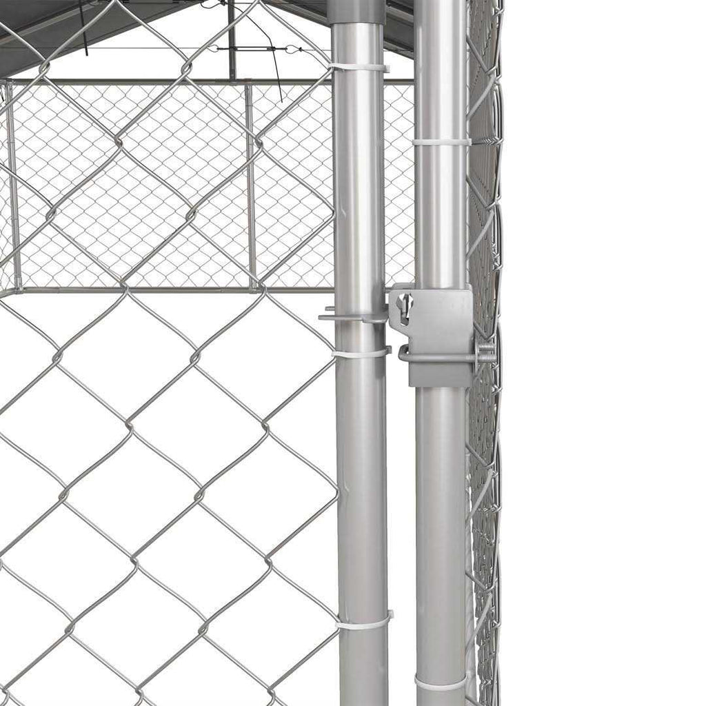 Dog Kennel Outdoor Large-Sized Dogs with Waterproof UV Resistant Roof H427