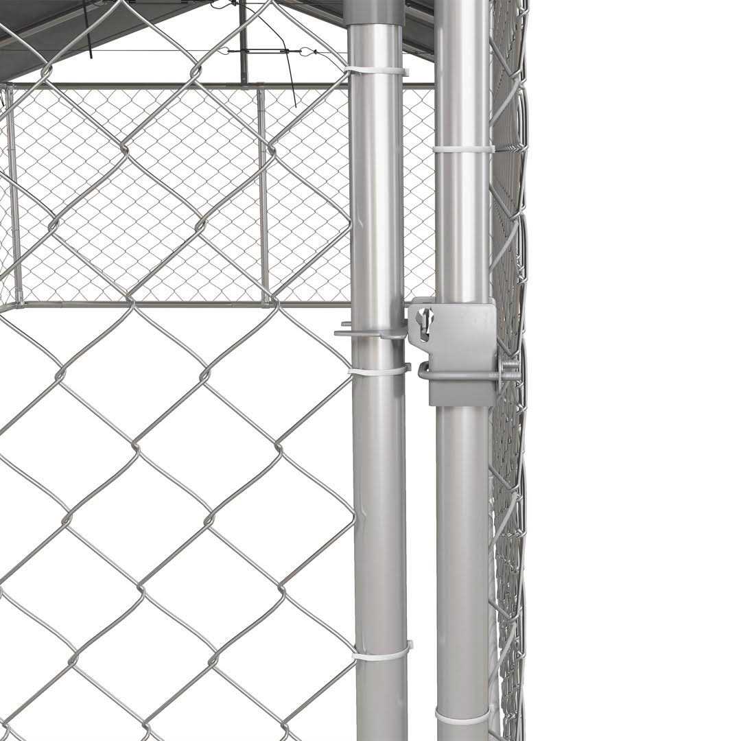 Dog Kennel Outdoor Large-Sized Dogs with Waterproof UV Resistant Roof H427