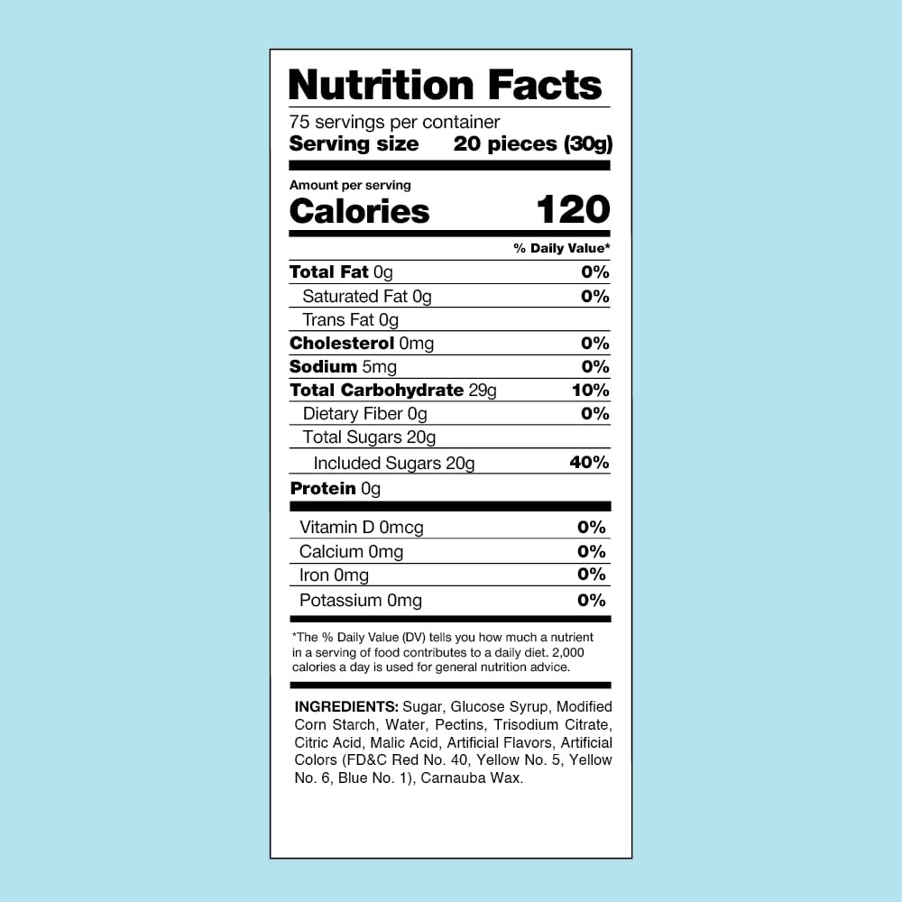 Assorted Fruit Flavors Miniature Size Bulk Pack 5 Pounds Candy N59715