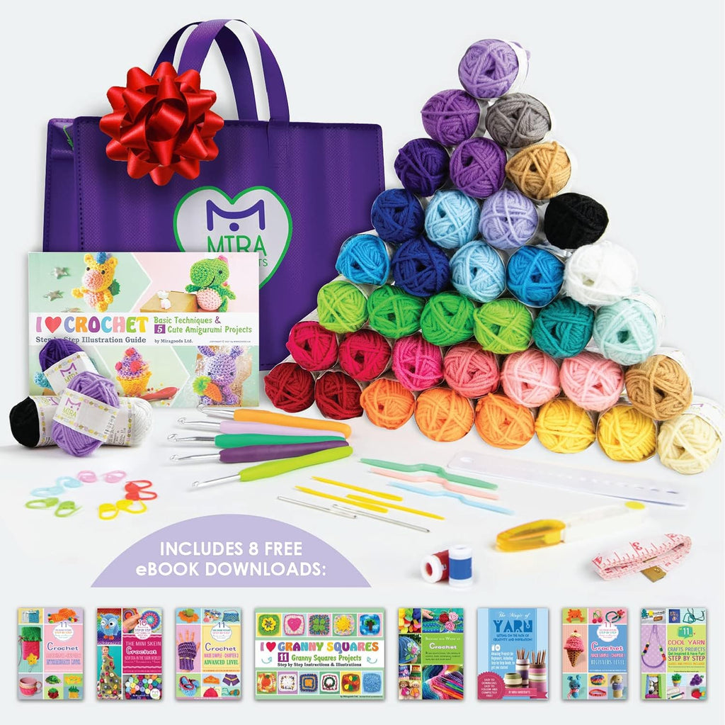 40 Colorful Acrylic Yarn Kit with 875 Yards I364