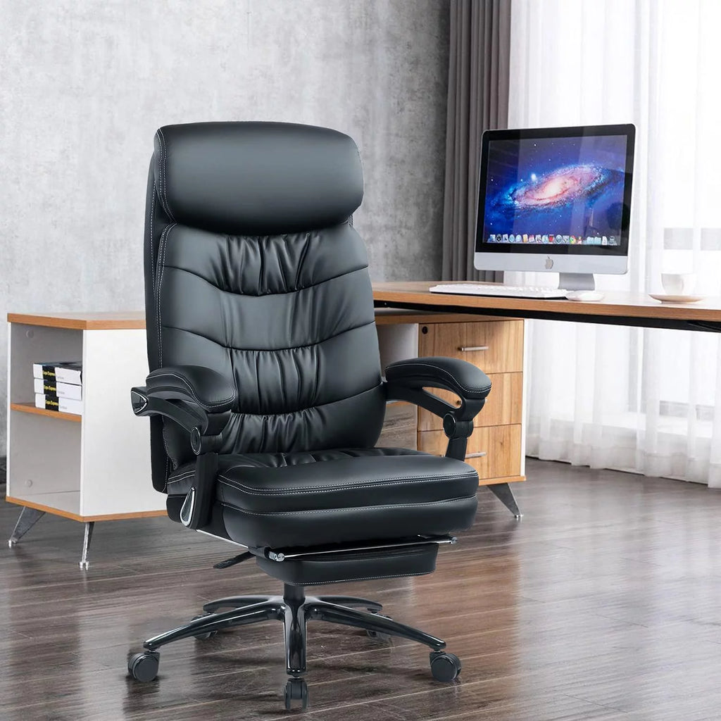 Oversized Office Chair with Foot Rest Y36487