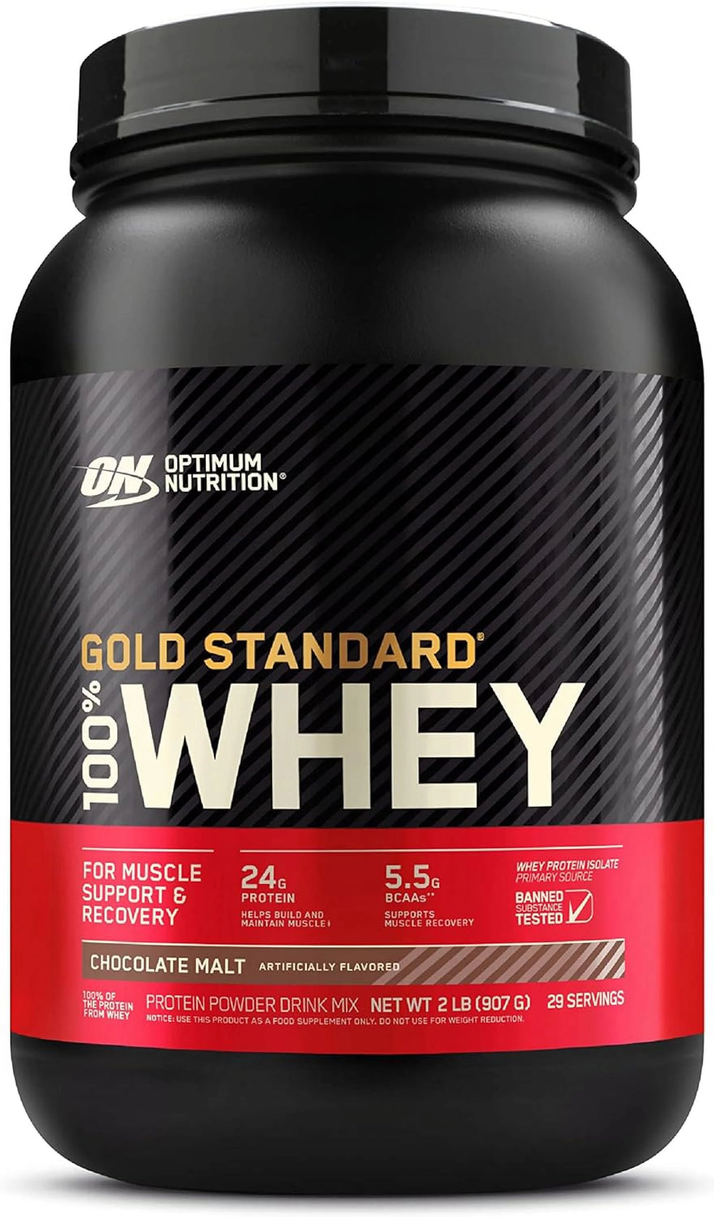 2 lbs Pack of 2 Chocolate Malt Whey Protein Powder Y4809