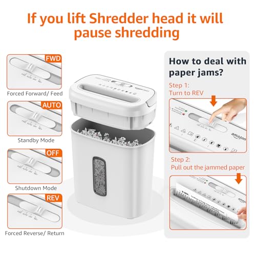 8-Sheet Cross Cut Paper Shredder - Black T708