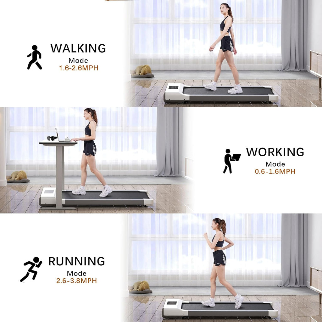 Walking Pad Under Desk Treadmill with Remote Control LED Display K836029