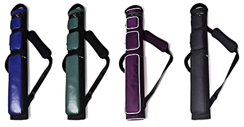 Nylon Leatherette Billiard Pool Cue Stick Hard Carrying Case A463339