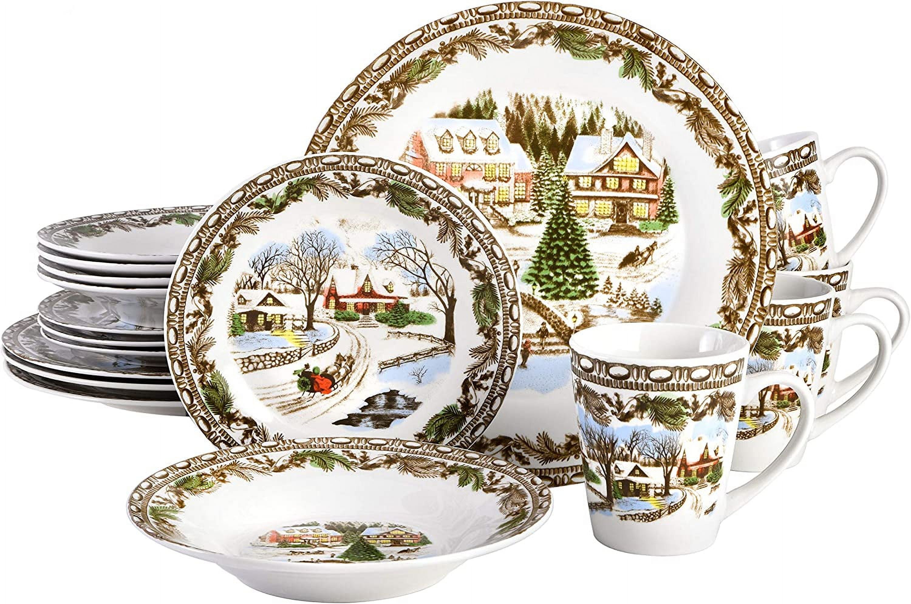 16 Piece Multicolor Dinnerware Set B9388