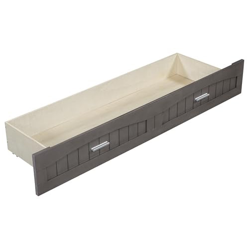 Gray Queen Size Murphy Bed with Storage Drawer X396