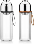 Double Wall Borosilicate Glass Tea Infuser Bottle A18104